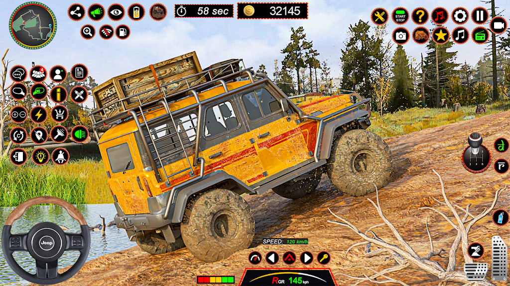 4x4 Jeep Driving Offroad Games Zrzut ekranu 0