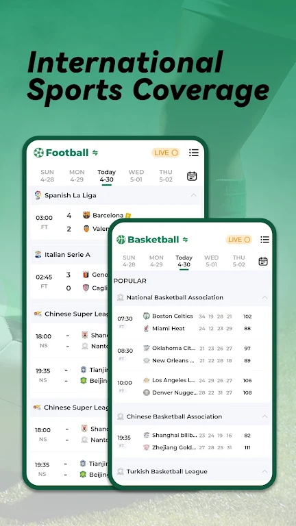 Schermata Xscorez - Euro Live Scores 0