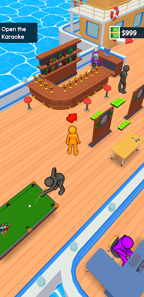 Boat Venture: Idle Manager Mod 螢幕截圖 1