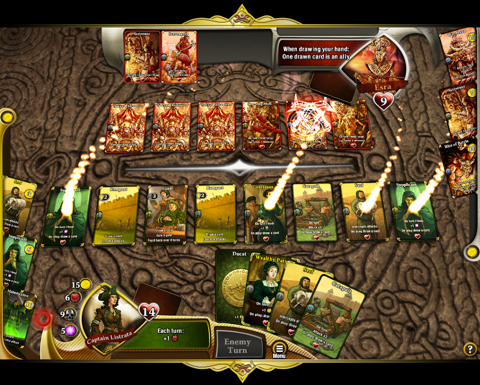 Schermata War of Omens Deck Builder Collectible Card Game 0