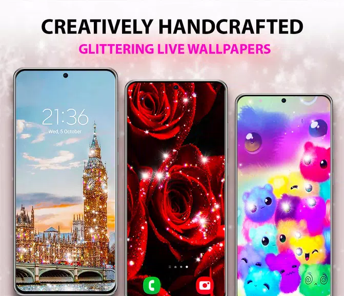 Glitter Live Wallpaper Zrzut ekranu 1