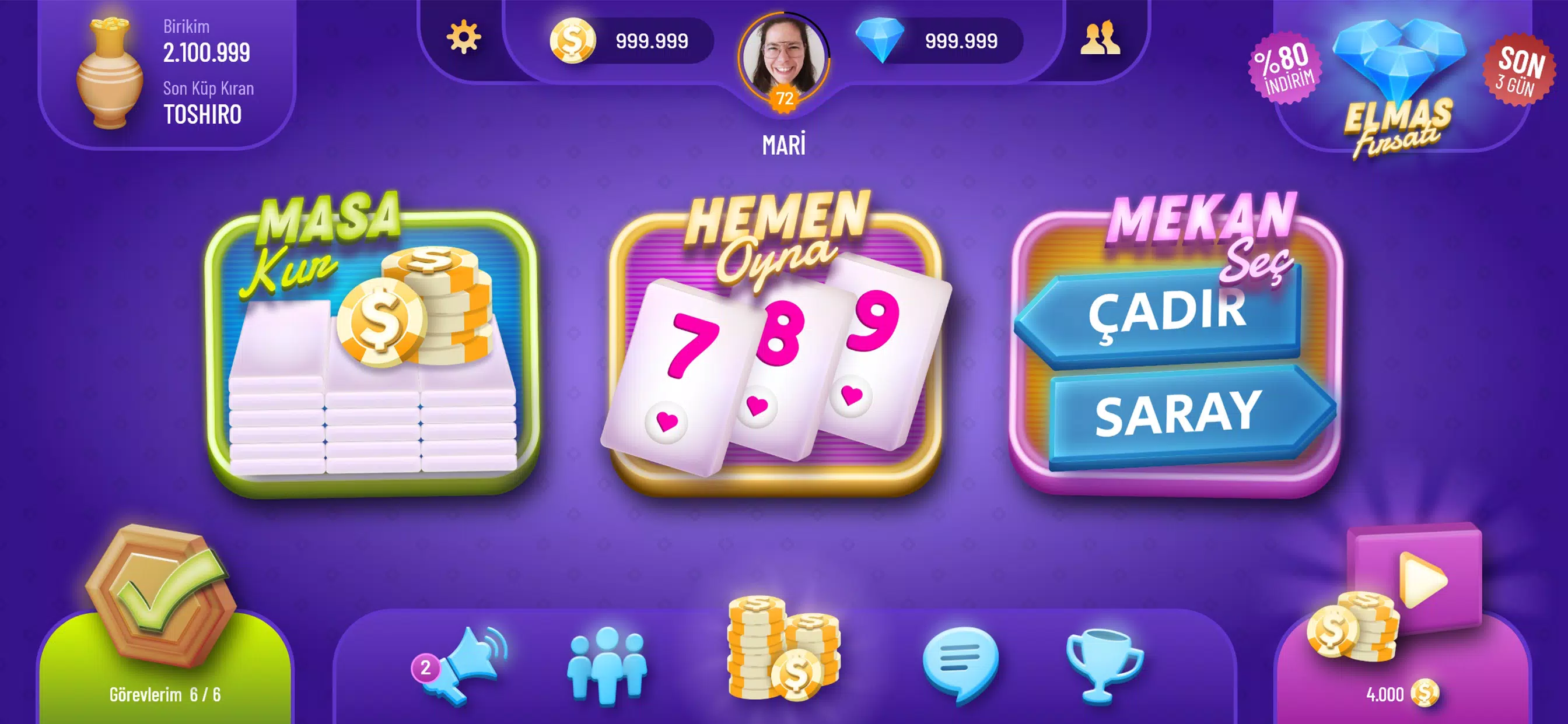 101 Okey Canlı Ekran Görüntüsü 0