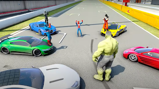 Superhero Tricky Car Stunts 螢幕截圖 0