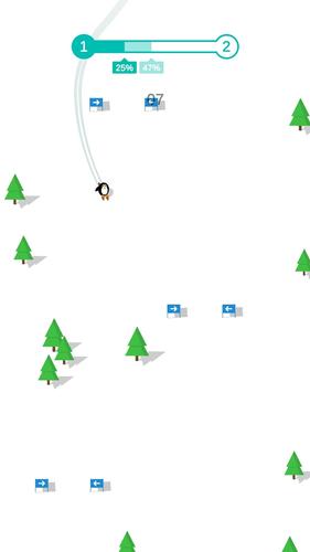 Ski Penguin - 겨울 편안한 펭귄 스포츠 게임 스크린샷 3