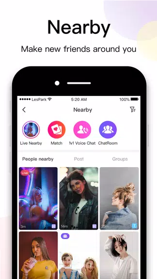 LesPark - Lesbian Dating & Chat & Live broadcast Schermafbeelding 1