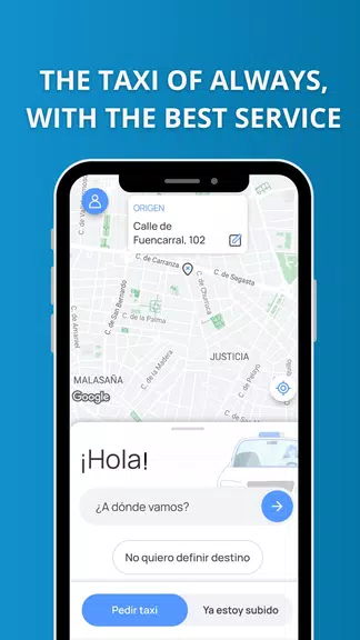 PideTaxi - Taxi in Spain Screenshot 1