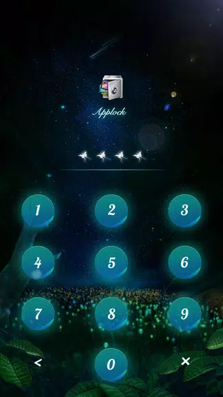 AppLock Theme Flying Butterfly ภาพหน้าจอ 1