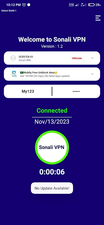 Sonali VPN Super fast Ảnh chụp màn hình 0