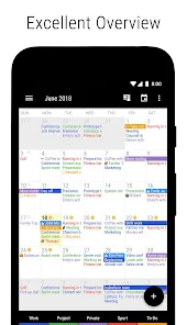 Business 日历  中文行事历 包括天气，小工具和任务应用截图第0张