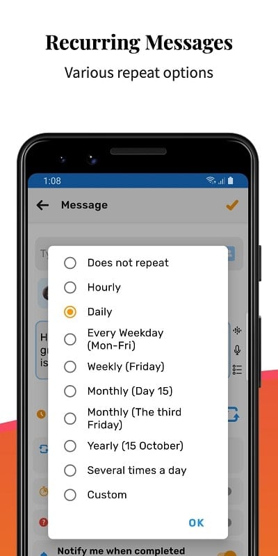 Auto Text: Automatic Message 스크린샷 2