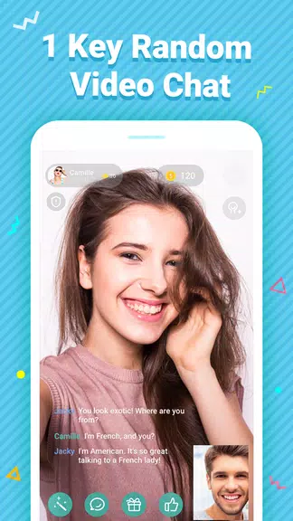 Meet – Talk to Strangers Using Random Video Chat Schermafbeelding 2