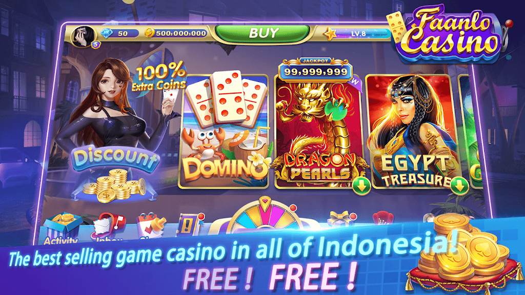 Faanlo Casino - 3D Domino Gaple Slots Online 螢幕截圖 0