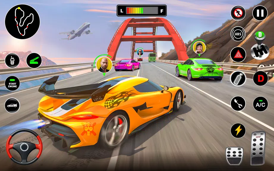 Racing in Highway Car 3D Games Screenshot 1