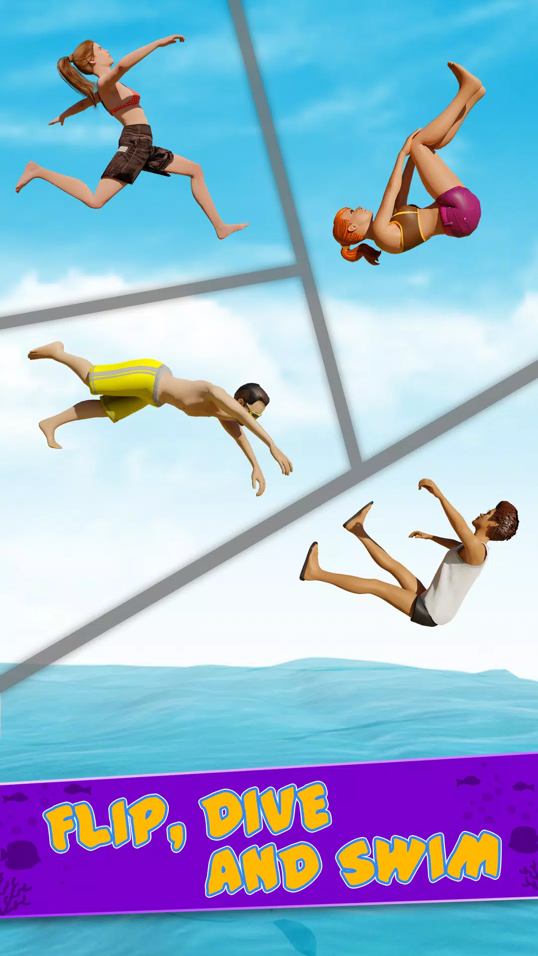 Cliff Flip Diving 3D Flip Captura de pantalla 2