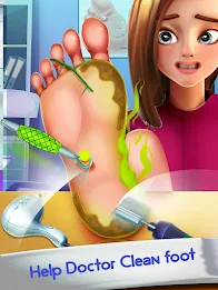 Foot Doctor ASMR Offline Games स्क्रीनशॉट 1