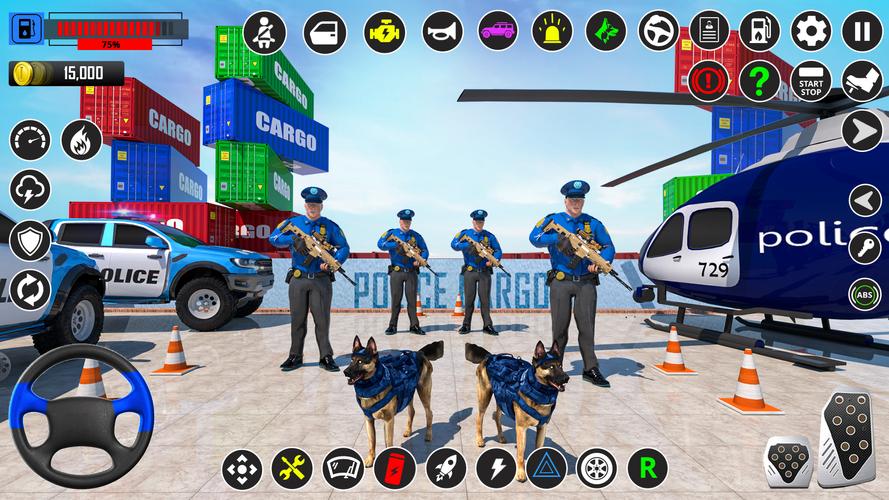 US Police-Car Transport Trucks Captura de tela 2