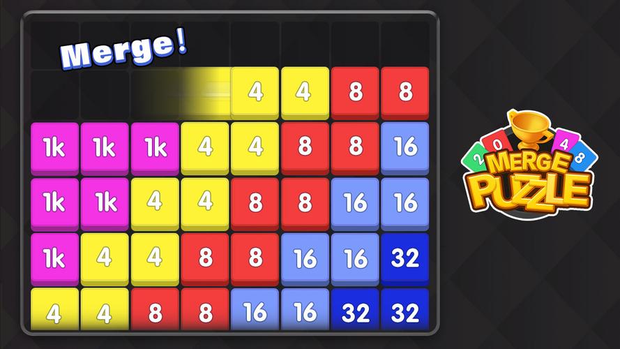 Merge Block - number games Schermafbeelding 2
