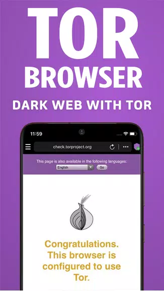 TOR Browser: OrNET Onion Web スクリーンショット 1