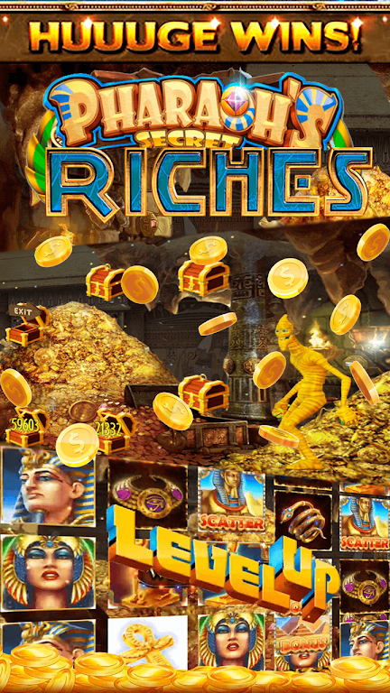 Pharaoh's Secret Casino Online Slot Machine Captura de tela 1