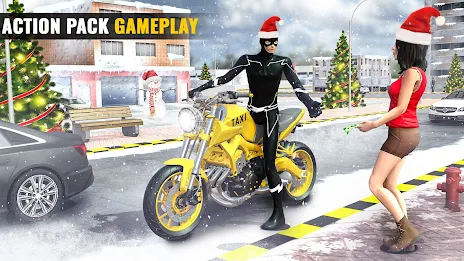 Superhero Bike Taxi Bike Games应用截图第2张