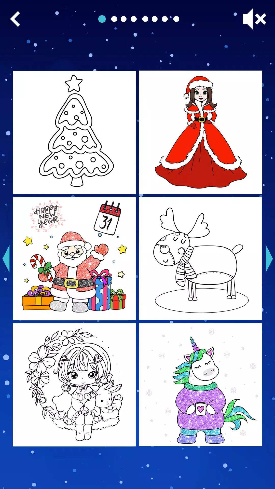 Christmas kids coloring Captura de pantalla 2