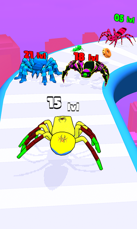 Spider & Insect Evolution Run Captura de pantalla 1