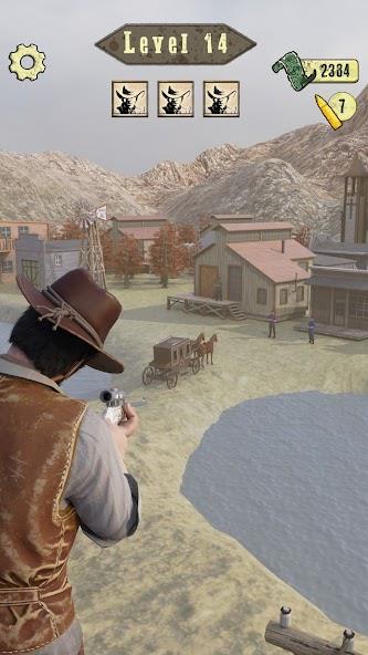 Wild West Sniper: Cowboy War Mod Zrzut ekranu 2