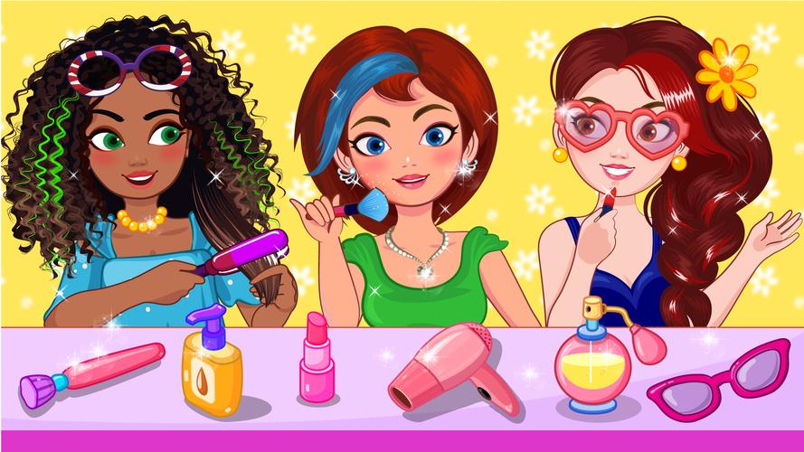 Hair Salon games for girls fun 螢幕截圖 0