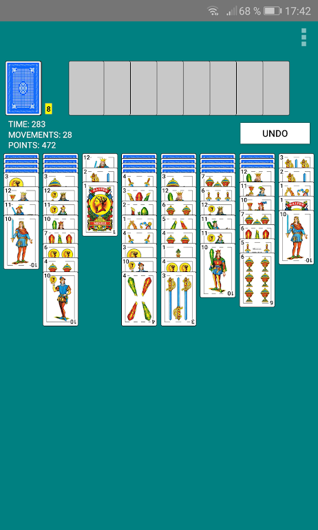 Spanish Spider Solitaire Schermafbeelding 1