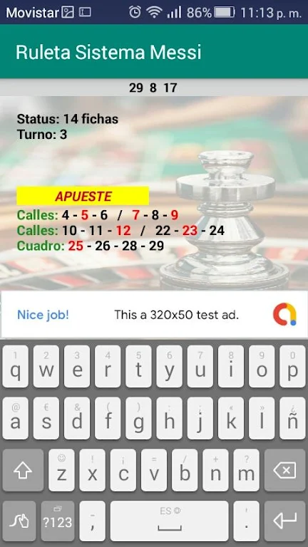 Roulette Messi System 螢幕截圖 3