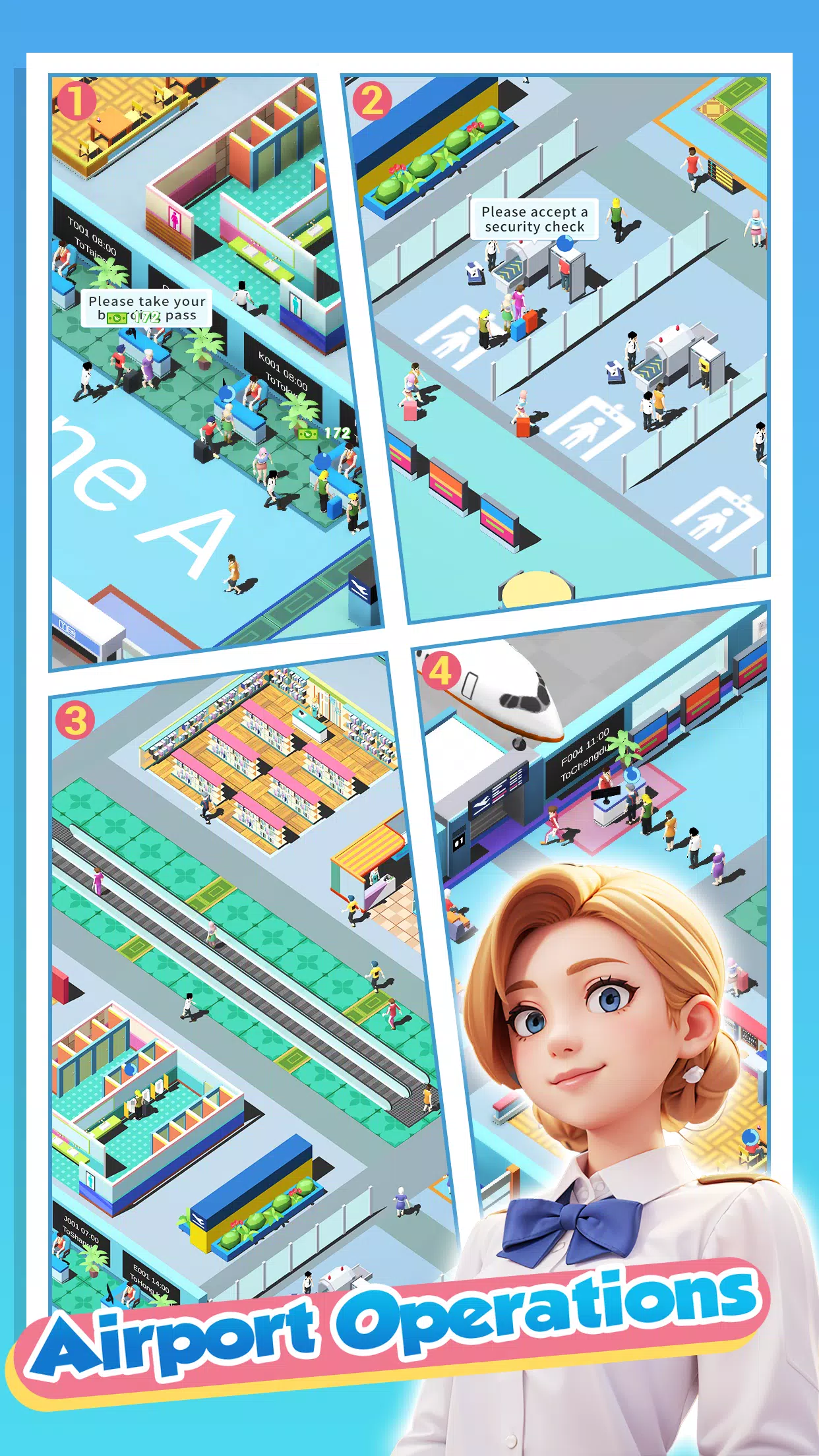 Happy Airport：Simulator 螢幕截圖 3