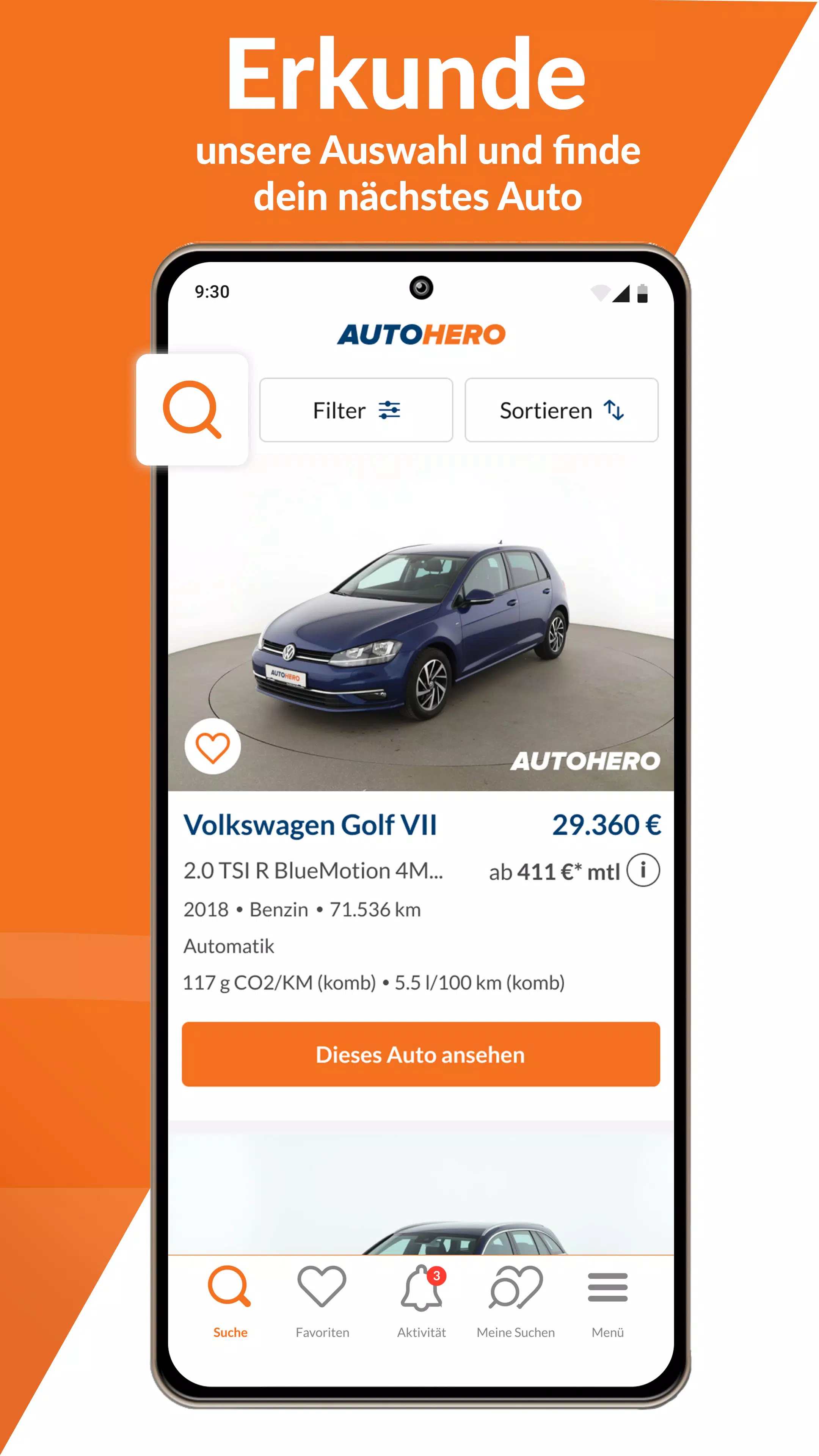 Autohero Schermafbeelding 1