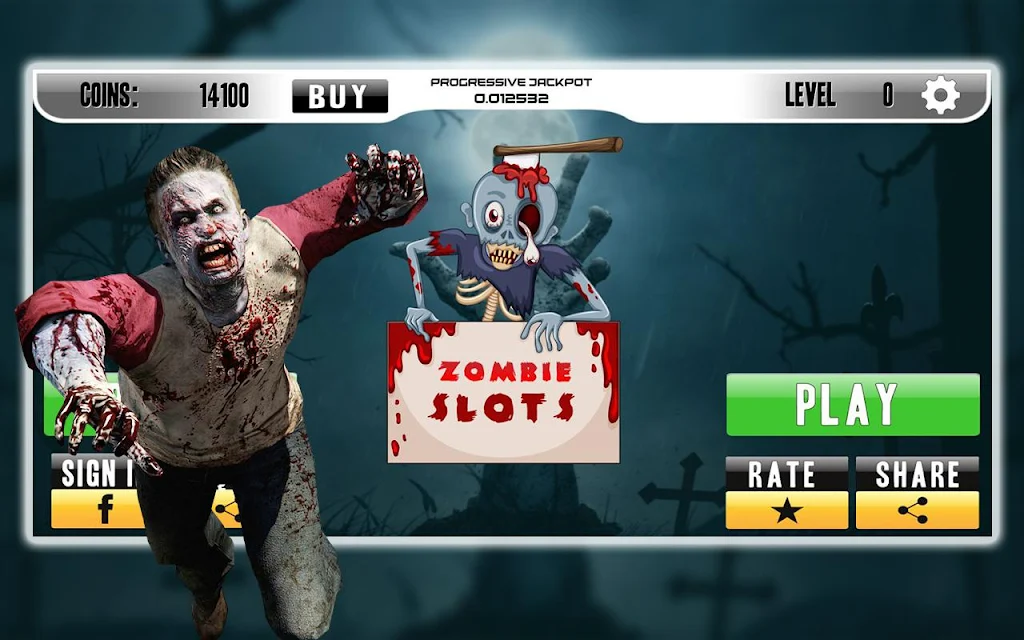 Casino Walking Zombie Slots Machine Screenshot 0