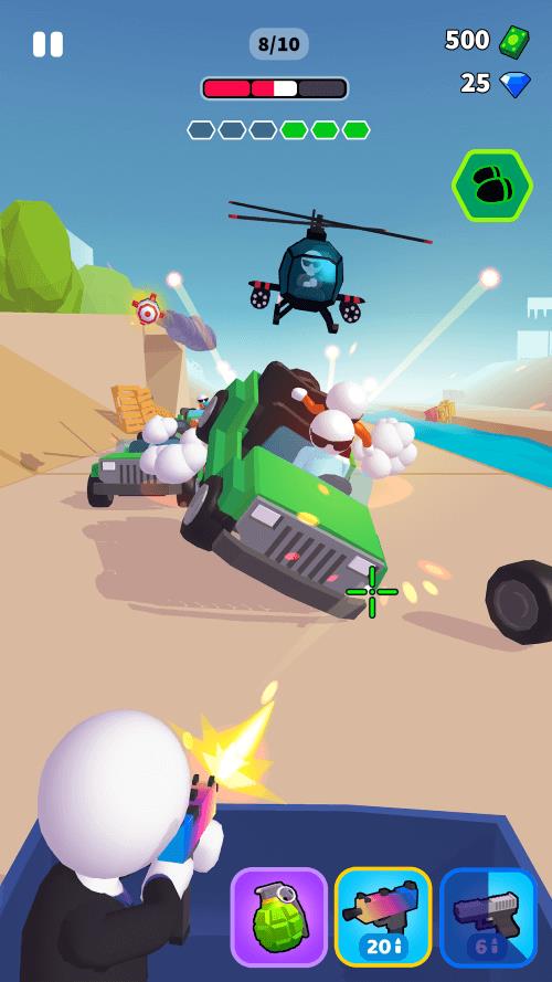 Rage Road - Car Shooting Game Ảnh chụp màn hình 0