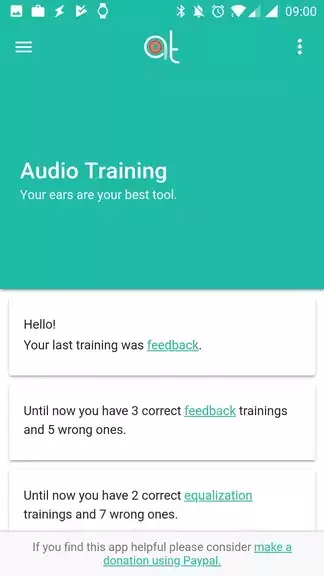 Audio Training EQ and Feedback স্ক্রিনশট 0