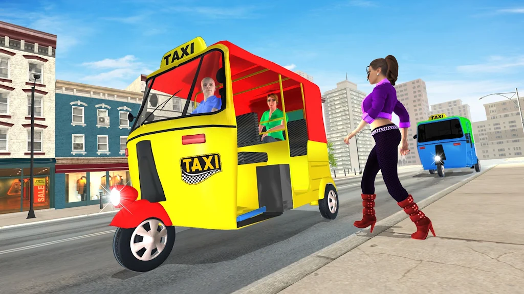 Grand Tuk Tuk Rickshaw Game Captura de tela 2