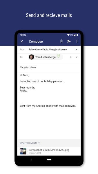 mail.com: Mail app & Cloud Screenshot 2