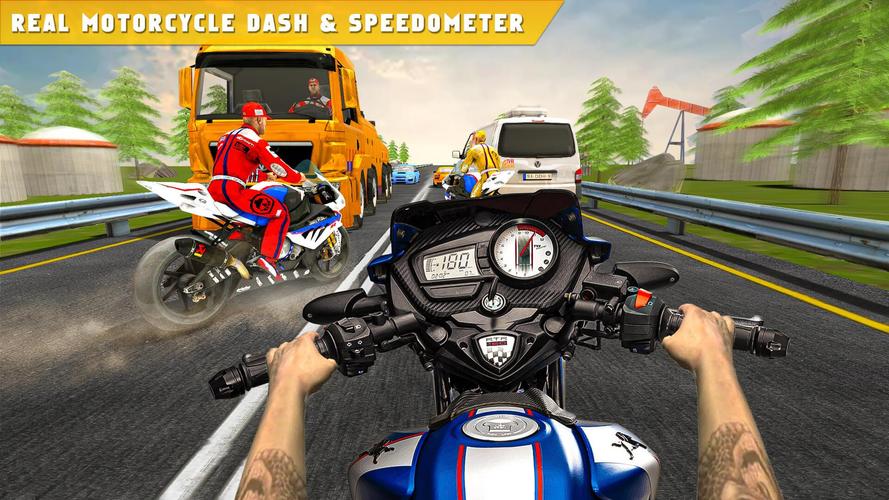 Highway Traffic Bike Race Moto ภาพหน้าจอ 1