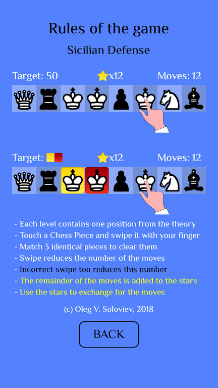 Chess Match-3: Sicilian 螢幕截圖 2