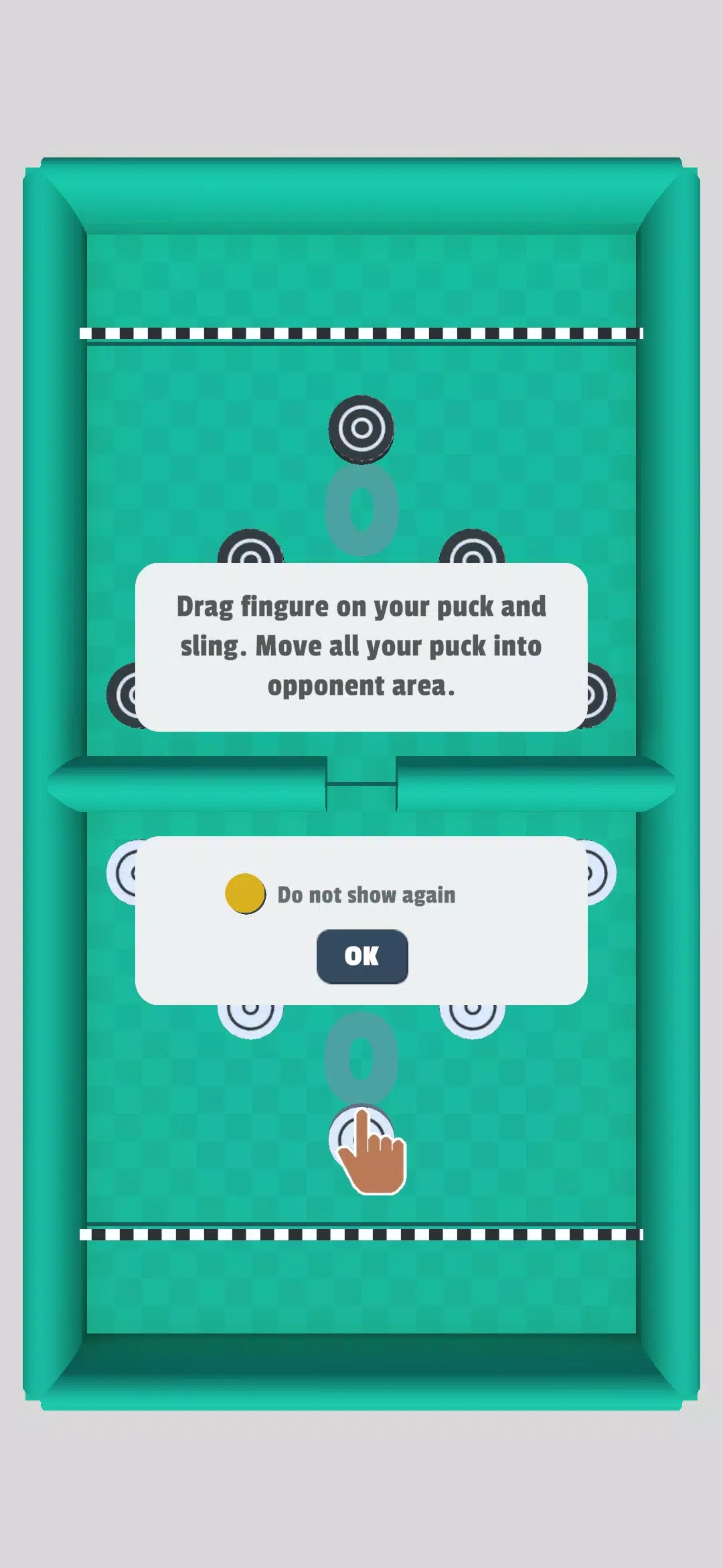 Puck Battle 2 Player Game स्क्रीनशॉट 0