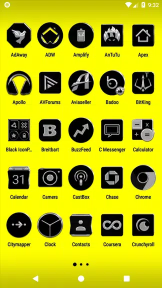 Black Icon Pack 螢幕截圖 1