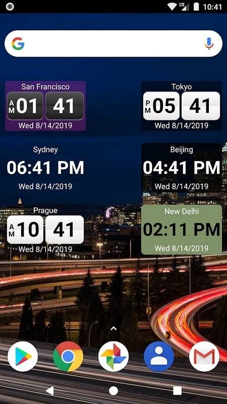 World Clock Widget 2024 Pro 螢幕截圖 1