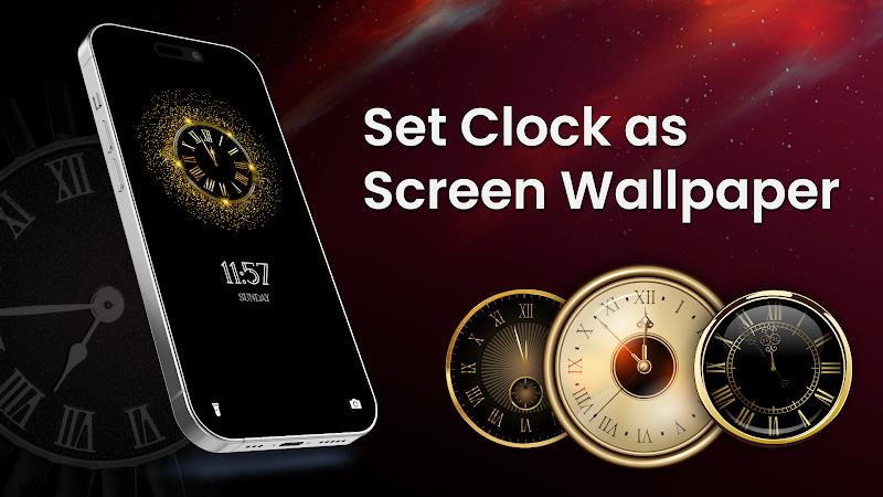 Analog Clock Wallpaper：3DClock 螢幕截圖 3