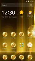 Golden Disco Vintage Theme ဖန်သားပြင်ဓာတ်ပုံ 1