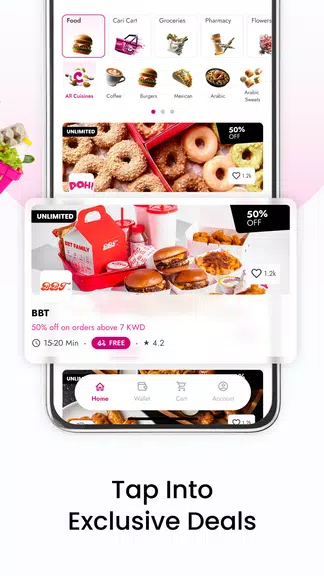Cari: The best food delivered 螢幕截圖 2
