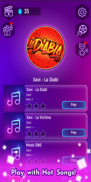Xavi la diabla - Tiles Hop 螢幕截圖 0