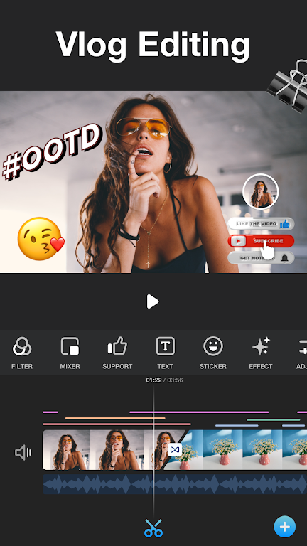 Vlog Video Editor Maker: VlogU Mod Ekran Görüntüsü 0
