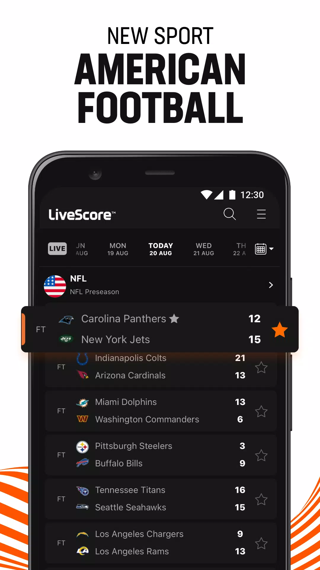 LiveScore: Live Sports Scores 螢幕截圖 2