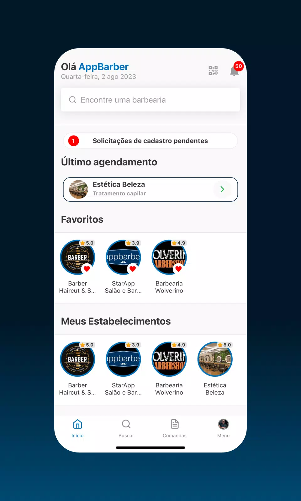 AppBarber: Cliente Captura de pantalla 0