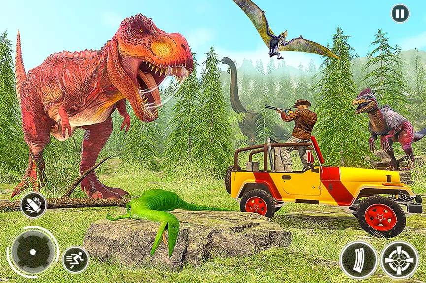 Super Dino Hunting Zoo Games Captura de pantalla 3